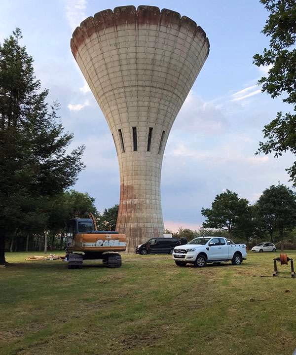 Intervention SEAM sur château d'eau